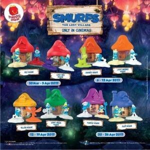 NEW 2017 McDonald’s Smurfs: The Lost Village Happy Meal Toy – Orange House